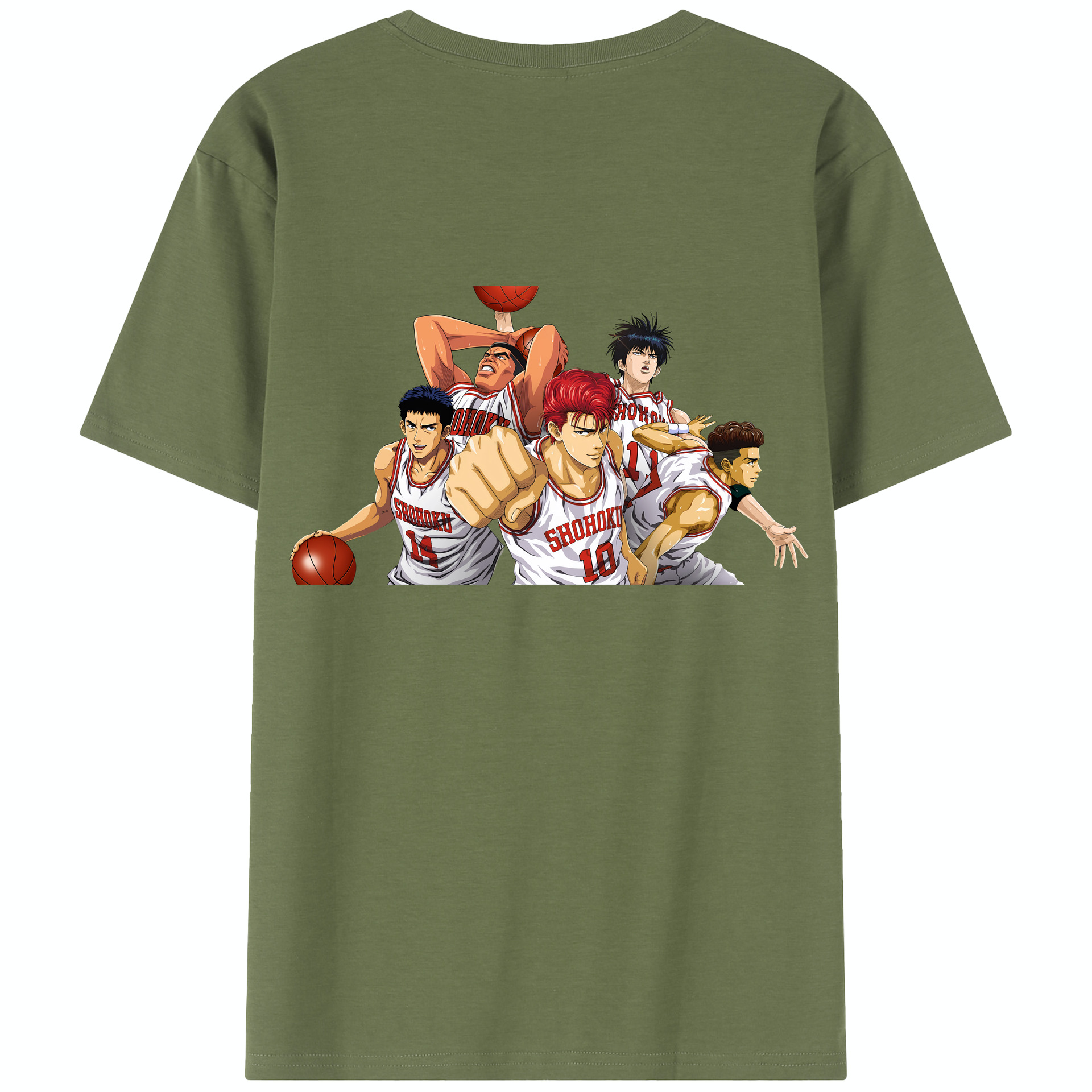 SLAM DUNK／スラムダンク 綿100％半袖Tシャツ（背面プリント）